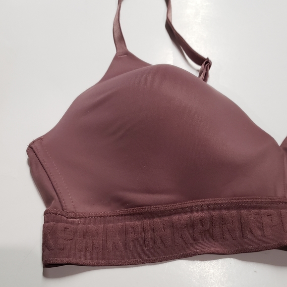 Victoria's Secret Pink Everywhere Wireless Lightly Lined Bra, 36B pink mauve - Picture 3 of 15